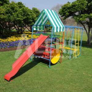11.2 Junior Jungle Gym with See-Saw + 2m Steel Slide