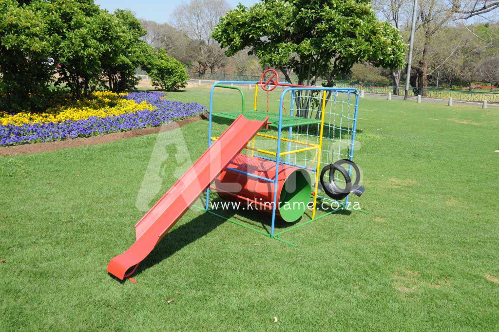 8.2 Junior Jungle Gym Without Tent + 2m Steel Slide