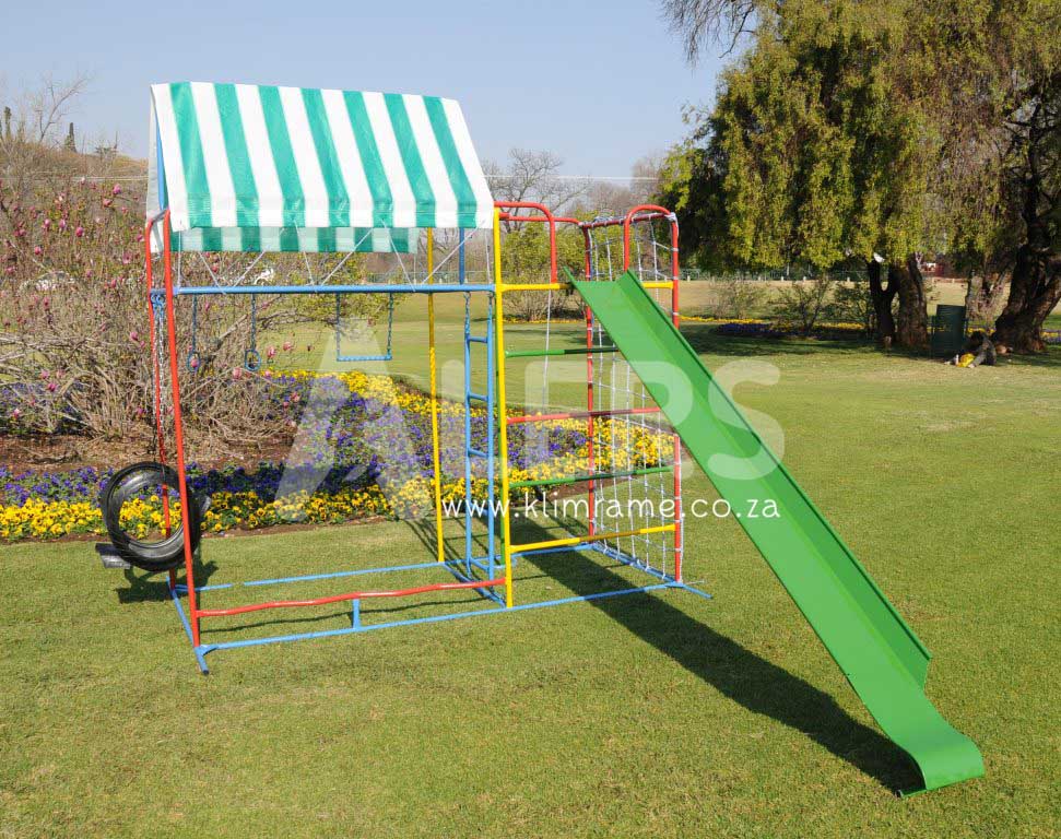 1.2 Standard Senior Jungle Gym + 3m Steel Slide